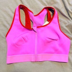 Front Zip High Impact Sports Bra